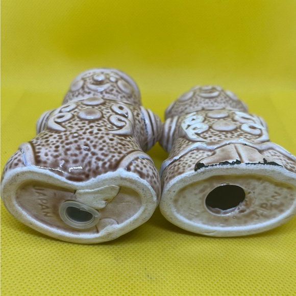 Vintage Gingerbread Man & Woman Ceramic Salt & Pepper Shaker Set - Picture 2 of 2